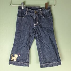 Gymboree Smart Kitties Girls Kitty Denim Jean Size 2T